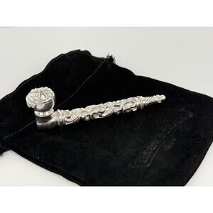 Chrome Hearts Sterling Silver Scroll Pip Pendant